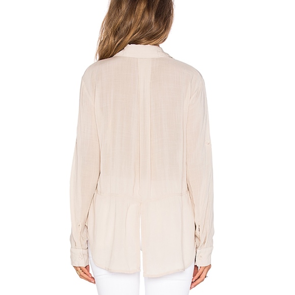 Bella Dahl button down tan shirt - Picture 2 of 7